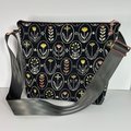 Framed Flowers Zippy Cross Body Bag