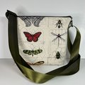 Winged Beauties Zippy Cross Body Bag