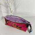 Velvet Birds Triangle Zip Bag