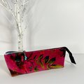 Velvet Birds Triangle Zip Bag