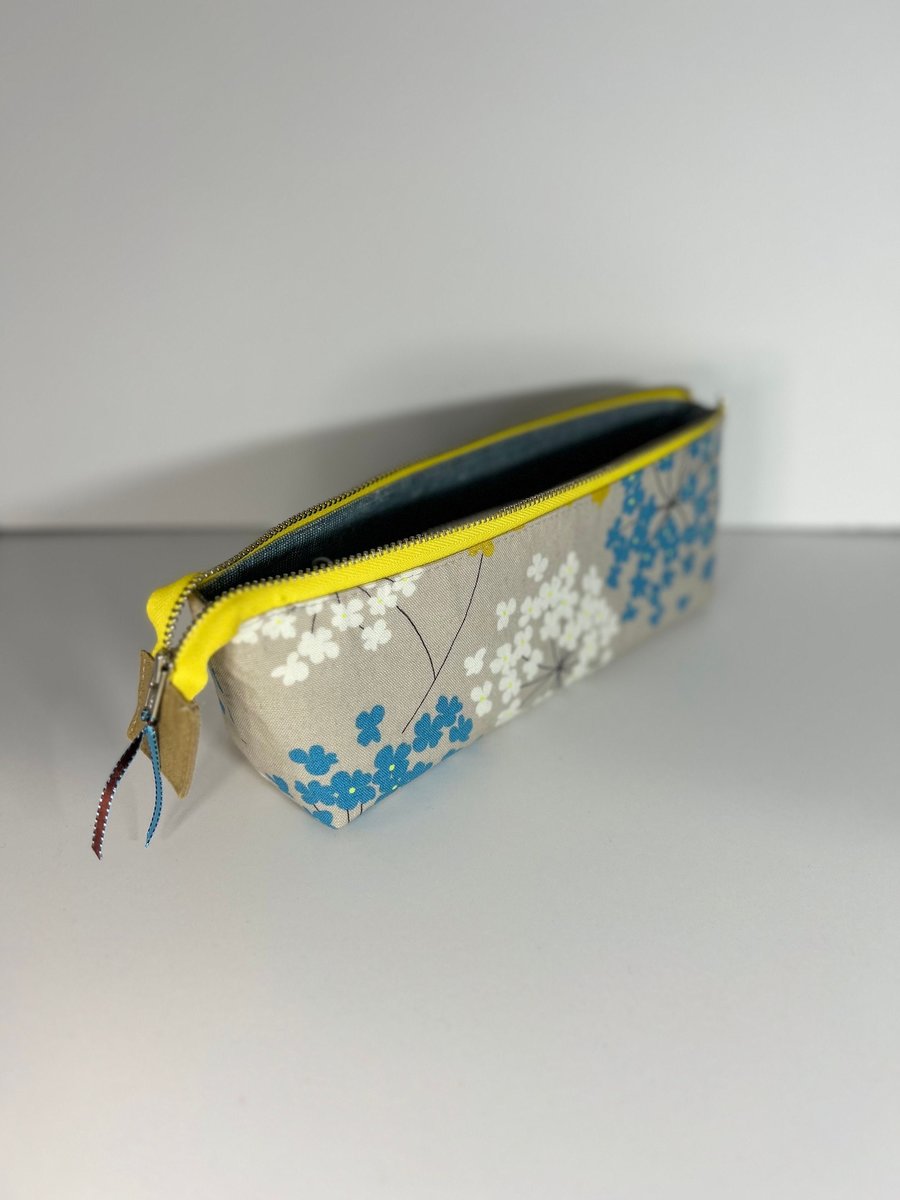 Wishing Flowers Triangle Zip Bag