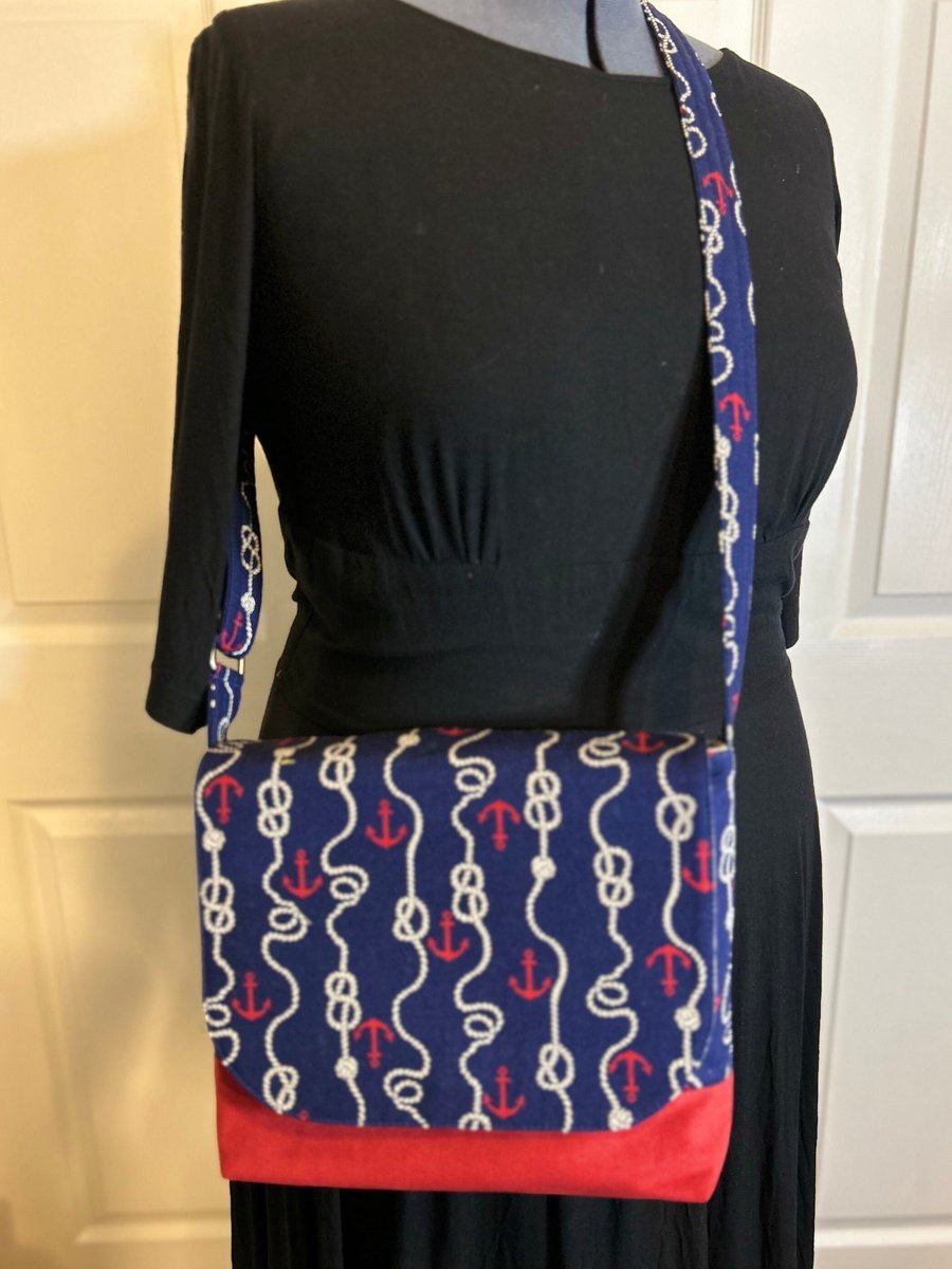 Ropes and Anchors MidSized Cross Body Bag