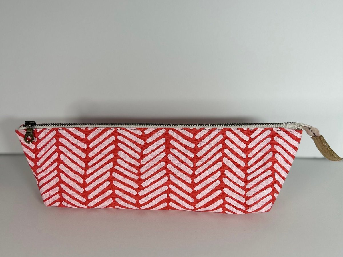 Stripey Stripey Triangle Zip Bag
