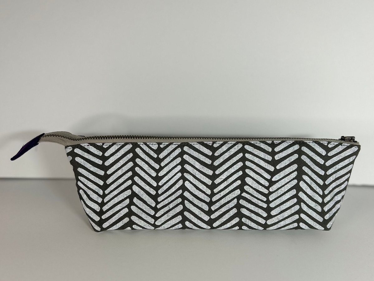 Stripey Stripey Triangle Zip Bag