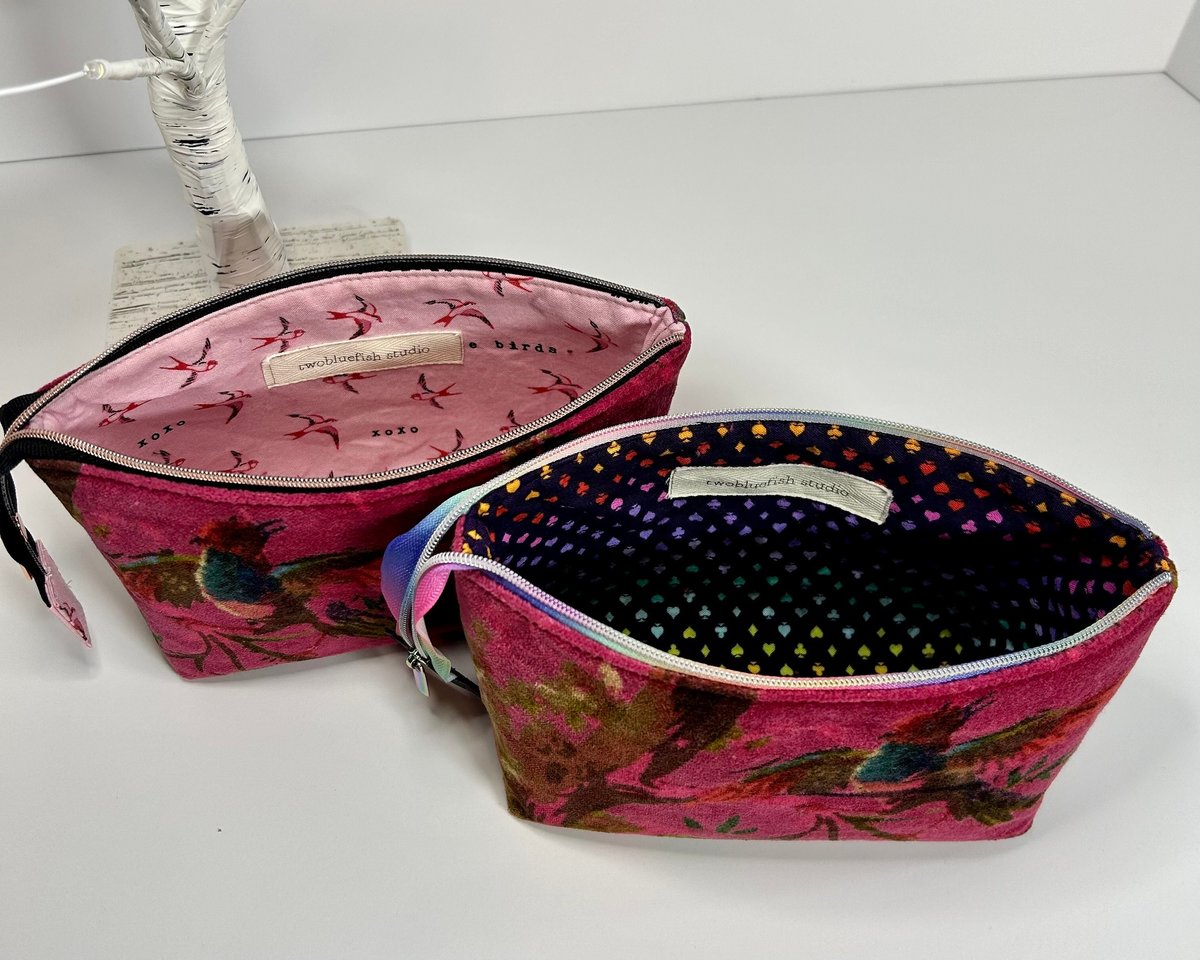 Velvet Birds Little Zippy Bag