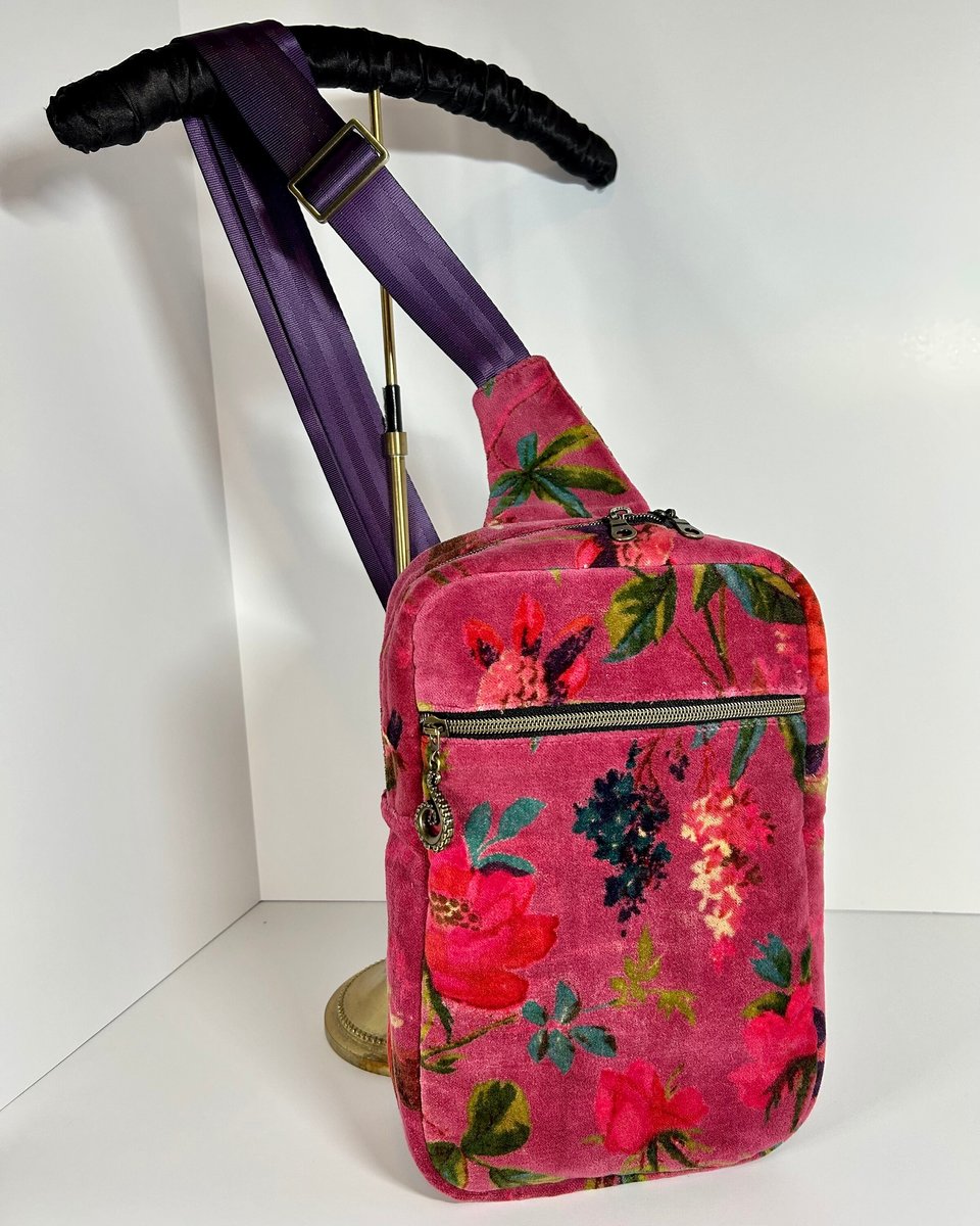 Velvet Birds Sling Cross Body Bag