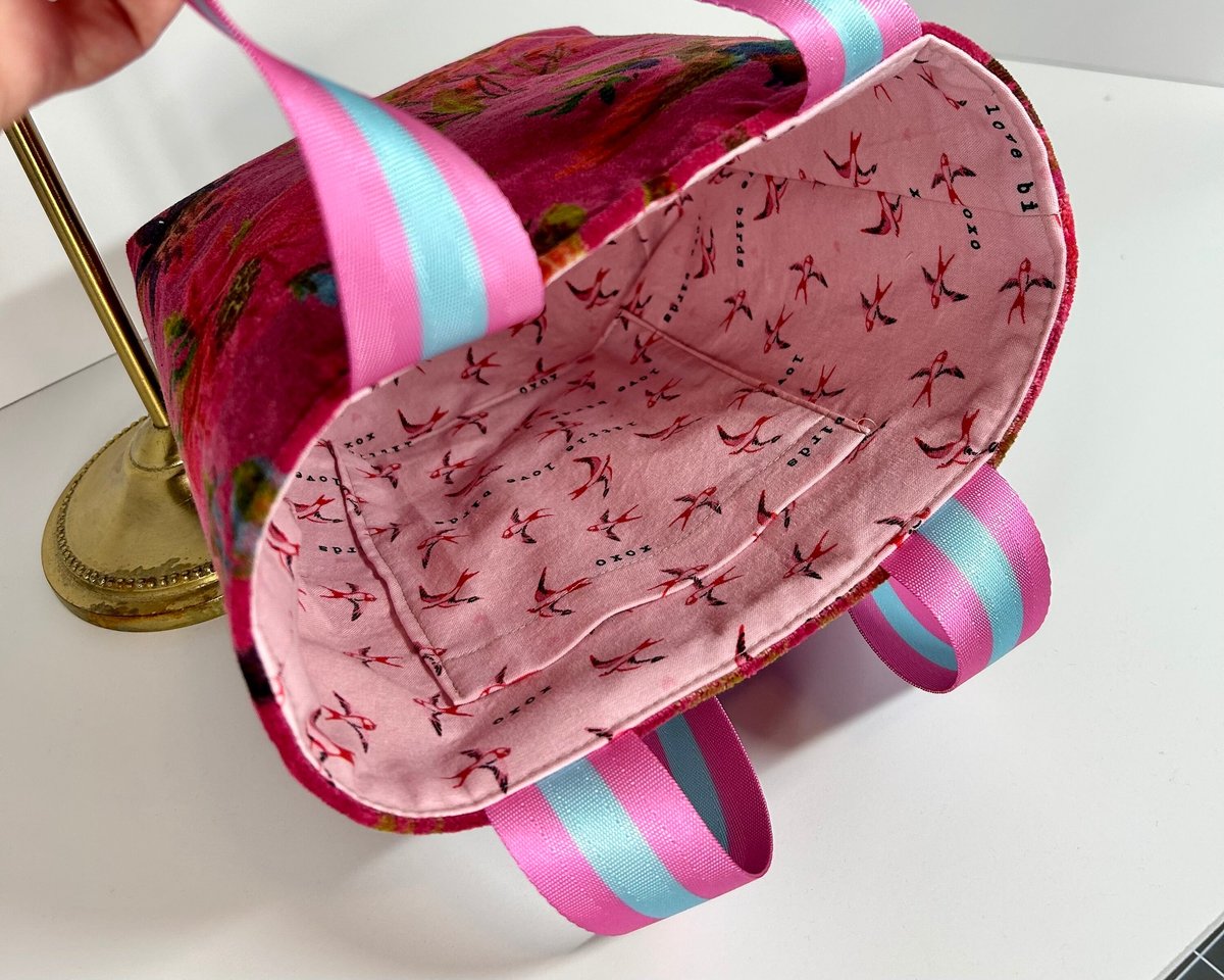 Velvet Birds Tote Bag