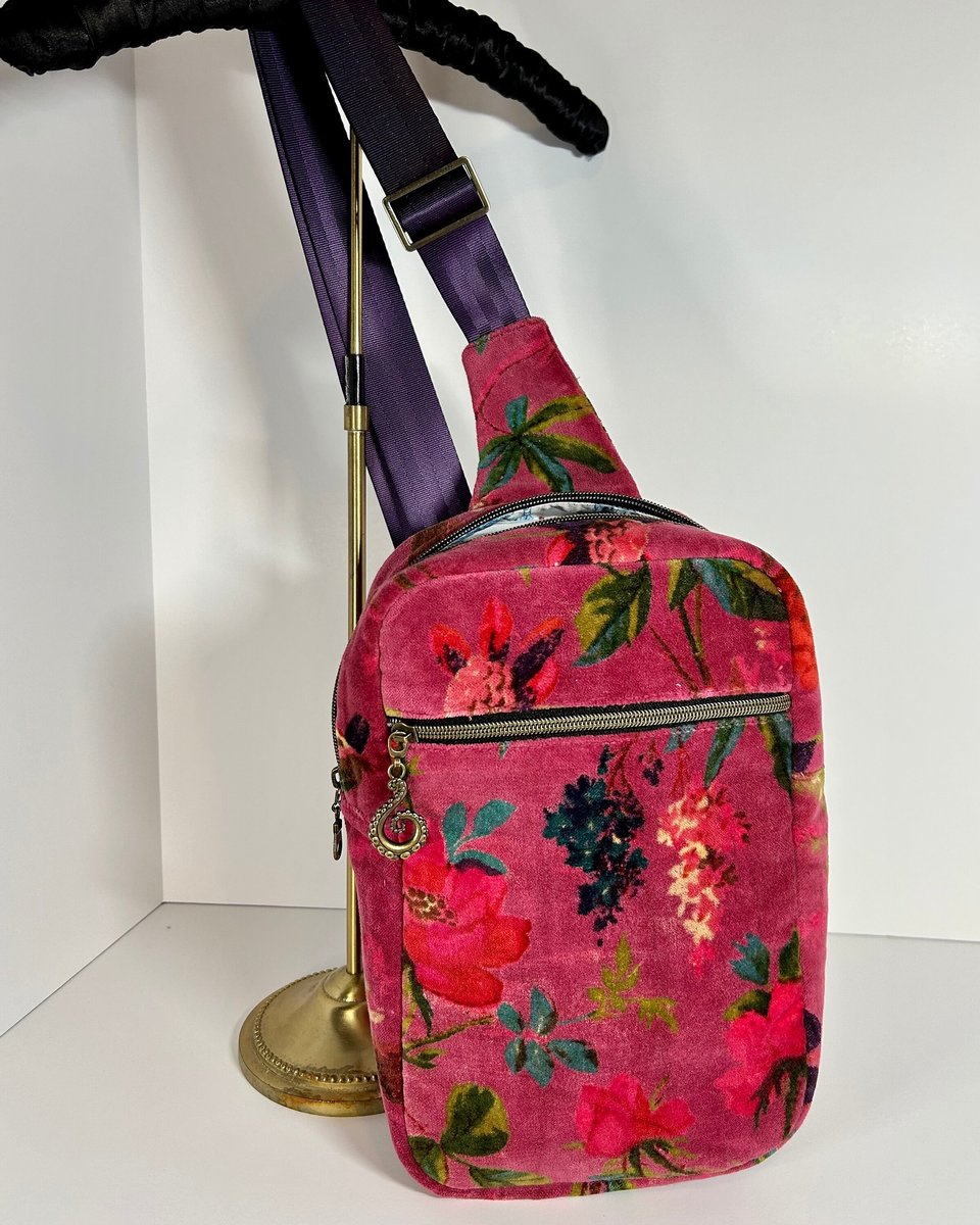 Velvet Birds Sling Cross Body Bag