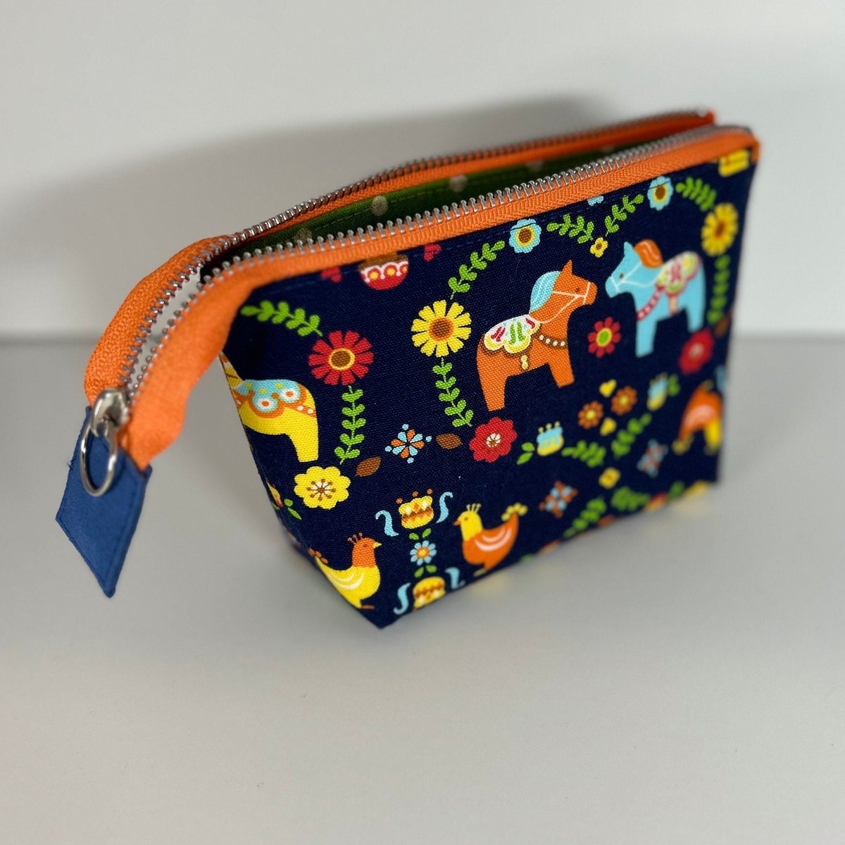 Dala Horses Little Zipper Bag