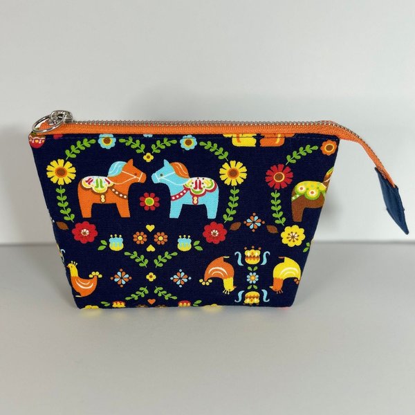 Dala Horses Little Zipper Bag