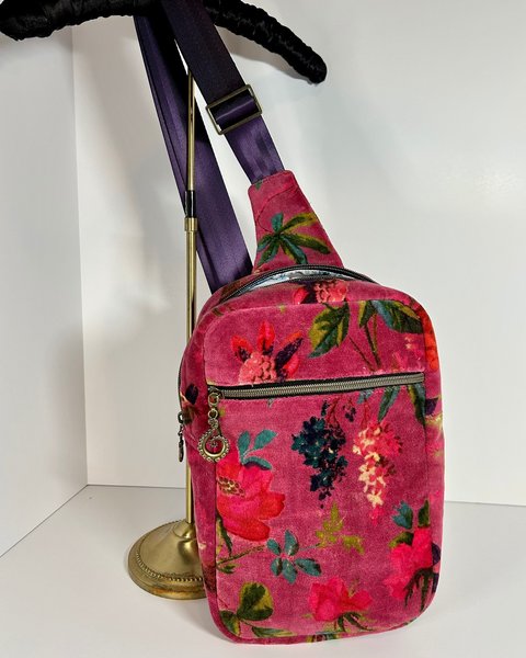 Velvet Birds Sling Cross Body Bag
